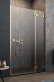 Radaway Essenza Pro Gold Dwj drzwi wnękowe 130cm prawe złoty połysk/szkło przejrzyste 10099130-09-01R