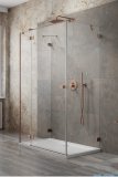 Radaway Essenza Pro Brushed Copper Kdj+S kabina 80x120x80cm lewa szczotkowana miedź 10097312-93-01L/10098080-01-01/10098080-01-01