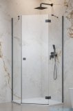 Radaway Essenza Brushed GunMetal Ptj kabina pięciokątna 90x90cm prawa szczotkowany grafit szkło przejrzyste 1385010-92-01R/1385050-01-01