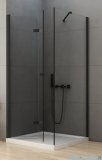 New Trendy New Soleo Black 70x80x195 cm kabina lewa przejrzyste D-0233A/D-0114B