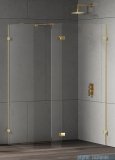New Trendy Eventa Gold Shine kabina walk-in 100x100x200 cm z dodatkową ścianką przejrzyste EXK-4888/EXK-4866