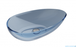 Besco Neya Blue Wave + maskownica czarny matt umywalka nablatowa 60x35x15cm #UMN-60-BWB