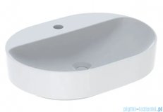 Geberit VariForm Umywalka owalna z półką, bez przelewu 60x45cm KeraTect 500.778.00.2