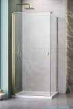 Radaway Nes Kdj I Brushed Gold kabina 90x80cm lewa szczotkowane złoto 10022090-99-01L/10039080-01-01