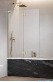 Radaway Essenza 8 SL Brushed Gold PND II parawan nawannowy 100cm lewy szczotkowane złoto/przejrzyste 10500100-99-01L
