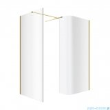 Excellent Vidoq walk-in kabina prysznicowa gięta, ścianka prosta 90cm, ścianka gięta 93cm złoty połysk KAEX.1507.K.0900.0930.GL
