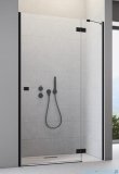 Radaway Essenza 8 Black Dwj drzwi wnękowe 110cm prawe czarny mat/szkło przejrzyste 10480712-01-01R/10460337-54-01R
