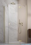Radaway Essenza 8 Brushed Gold Ptj kabina pięciokątna 100x100cm prawa szczotkowane złoto 10490000-99-01R/10490300-01-01