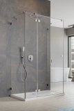 Radaway Essenza Pro Brushed Nickel Kdj+S kabina 80x110x80cm lewa szczotkowany nikiel 10097311-91-01L/10098080-01-01/10098080-01-01