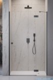 Radaway Essenza Brushed GunMetal Dwj drzwi wnękowe 80cm prawe szczotkowany grafit/szkło przejrzyste 1385012-92-01R
