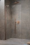 Radaway Modo SL II Brushed Copper kabina Walk-in 95x200 lewa szczotkowana miedź 10319095-93-01L
