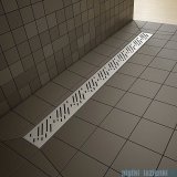 Radaway prostokątny brodzik podpłytkowy z odpływem liniowym Rain na dłuższym boku 119x79cm 5DLA1208A,5R095R,5SL1