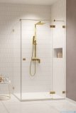 Radaway Essenza Pro Brushed Gold Kdj kabina 100x80cm prawa szczotkowane złoto 10097100-99-01R/10098080-01-01