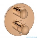 Roca T-1000 bateria wannowo prysznicowa termostatyczna podtynkowa Rose Gold EVERLUX-PVD A5A0D09RG0