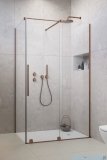 Radaway Furo Kdj Brushed Copper kabina 160x120cm prawa szczotkowana miedź 10104822-93-01R/10110780-01-01/10113120-01-01