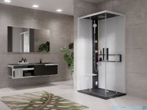 Novellini Glax 2 2.0 kabina masażowo-parowa 100x80 lewa czarna G22A108ST5-1HU