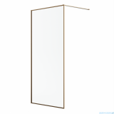 Radaway Modo F II Brushed Copper kabina Walk-in 105x201cm Szczotkowana Miedź szkło przejrzyste 10409105-93-01