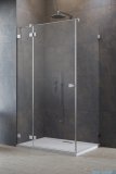Radaway Essenza Pro Brushed Nickel Kdj kabina 90x75cm lewa szczotkowany nikiel 10097090-91-01L/10098075-01-01