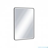 Excellent Corido lustro wiszące LED prostokątne 80x60 cm mata grzewcza czarny mat DOEX.CO080.060.BL