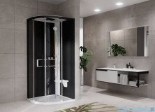 Novellini Glax 2 2.0 kabina z hydromasażem hydro plus 100x100 biała G22R100T1L-1UH
