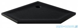 New Trendy Mild Stone brodzik akrylowy pięciokątny 80x80x4,5 cm czarny B-0581