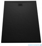 New Trendy Mori brodzik konglomeratowy prostokątny 140x90x3 cm czarny B-0408