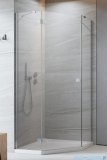 Radaway Essenza 8 Ptj kabina pięciokątna 80x90cm lewa szkło przejrzyste 10490000-01-01L/10490400-01-01