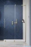 Radaway Furo SL Brushed Gold kabina Walk-in 80x200cm prawa szczotkowane złoto 10306438-99-01R/10110394-01-01