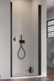 Radaway Nes 8 Black Dwj I Drzwi wnękowe 80cm prawe czarny mat/szkło przejrzyste 10076080-54-01R