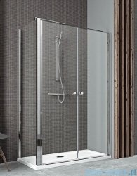 Radaway Eos II DWD+S Kabina 90x80 prawa szkło przejrzyste + brodzik Argos D + syfon 3799491-01/3799410-01L/4AD89-01