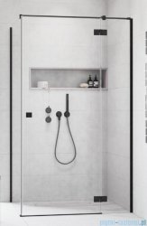 Radaway Essenza 8 Black Kdj kabina 120x100cm prawa czarny mat/szkło przejrzyste 10480812-01-01R/10470337-54-01R/10113100-01-01