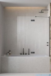 Radaway Essenza Brushed GunMetal PND II parawan nawannowy 100cm prawy szczotkowany grafit/przejrzyste 110002100-92-01R