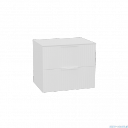 Excellent Tuto 2.0 szafka wisząca front ryflowany 60x50x46,5 cm biały połysk MLEX.2172.K.60.031W.WHWH