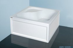 Sanplast Classic brodzik kwadratowy 80x80x28cm z siedziskiem+stelaż 615-010-0240-01-000