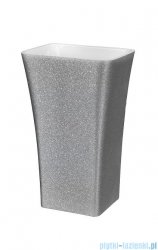 Besco Assos Glam srebrna umywalka wolnostojąca 41x52x85cm #UMD-A-WOS