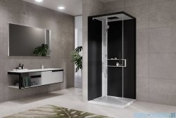 Novellini Glax 2 2.0 kabina z hydromasażem 90x90 lewa biała G22GF90ST1-1UH