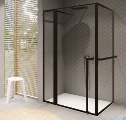 Riho Lucid GD203 kabina prysznicowa z wieszakiem 110x90cm czarna G005017121