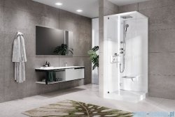 Novellini Glax 2 2.0 kabina z hydromasażem 80x80 lewa total biała G22GF89ST1-1UU