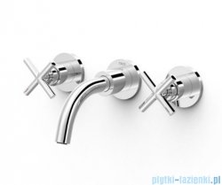 Tres MONTBLANC Bateria umywalkowa podtynkowa chrom 28330001