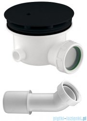 Omnires Syfon do brodzików z otworem ø 90 mm czarny mat ST6590.43+ST45XBL