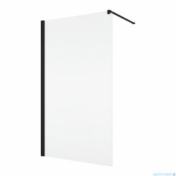 Ronal ANNEA ANT1 Black Line Ścianka wolnostojąca Walk-in 120x200 cm z profilem przyściennym czarny mat ANT112000607