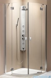Radaway Essenza PDD kabina 80x80 szkło przejrzyste + brodzik Delos A + syfon