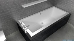 Riho Lugo wanna prostokątna 190x80cm nóżk+syfon B135001005/207093/208865