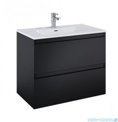 Elita Split szafka podumywalkowa 80x63x46cm czarny mat 168147