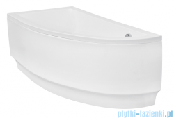Besco Praktika 140x70cm wanna asymetryczna lewa + obudowa + syfon #WAP-140-NL/OAP-140-NL/19975