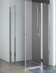 Radaway Eos II KDD kabina prysznicowa 80x90 szkło przejrzyste + brodzik Argos D + syfon 3799460-01L/3799461-01R/4AD89-01