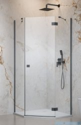 Radaway Essenza 8 Brushed GunMetal Ptj kabina pięciokątna 80x90cm prawa szczotkowany grafit 10490000-92-01R/10490400-01-01