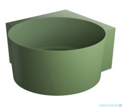 Omnires Ovo M+ wanna wolnostojąca narożna okrągła 120x120 cm olive mat OVO120WNOL