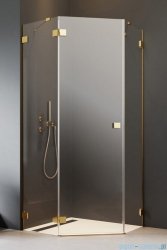 Radaway Essenza Pro Gold Ptj kabina pięciokątna 80x90 lewa złoty połysk/szkło przejrzyste 10100000-09-01L/10100400-01-01