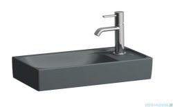 Laufen Meda umywalka ścienna prawa 46x23cm grafitowy mat H8151137581141